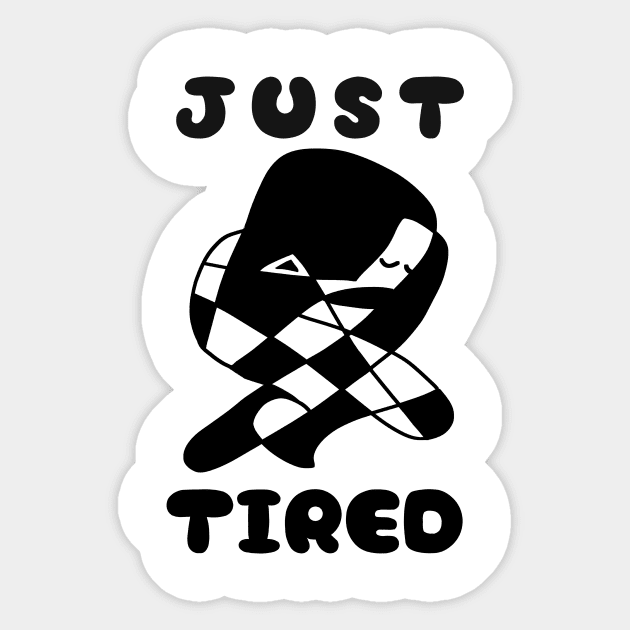 leave me alone I am to tired Sticker by abagold